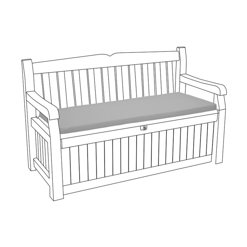 foto del prodotto cuscino per panca da esterno, cuscini per panca resistenti all acqua per panche iceni ed eden con rivestimento sfoderabile, cuscini per mobili da