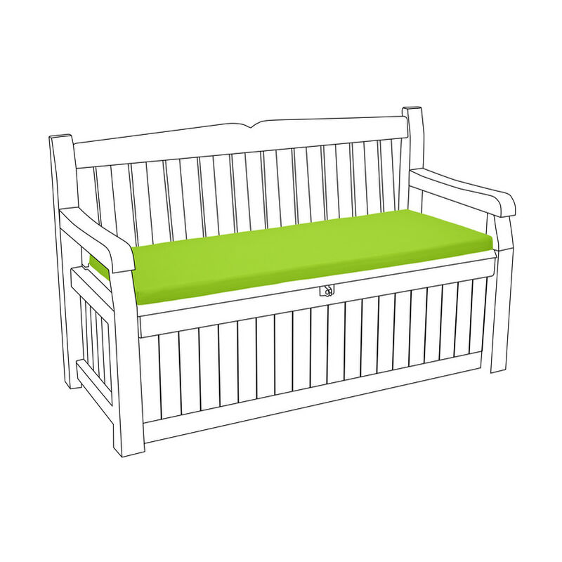 foto del prodotto cuscino per panca da esterno, cuscini per panca resistenti all acqua per panche iceni ed eden con rivestimento sfoderabile, cuscini per mobili da