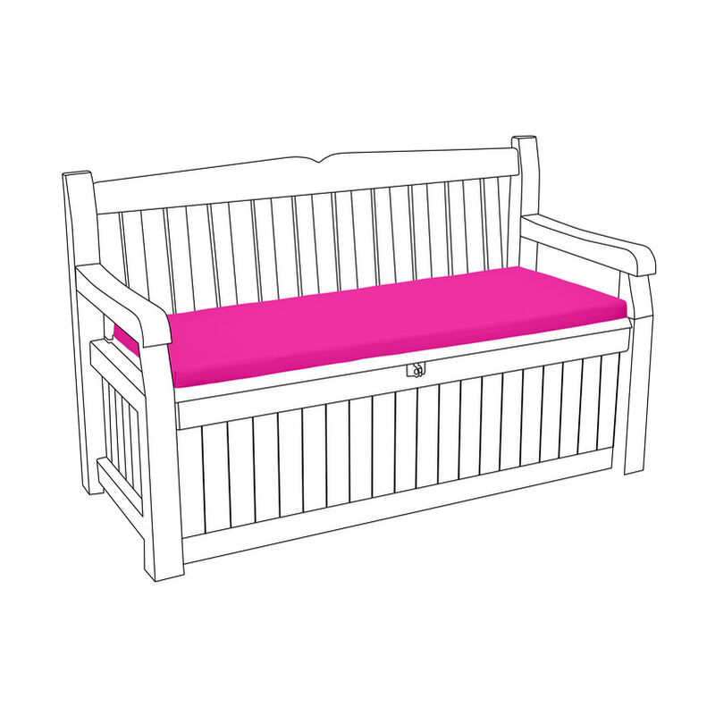 foto del prodotto cuscino per panca da esterno, cuscini per panca resistenti all acqua per panche iceni ed eden con rivestimento sfoderabile, cuscini per mobili da