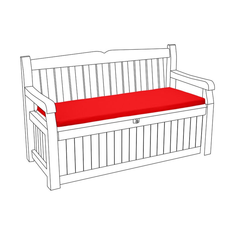 foto del prodotto cuscino per panca da esterno, cuscini per panca resistenti all acqua per panche iceni ed eden con rivestimento sfoderabile, cuscini per mobili da