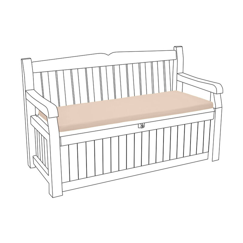foto del prodotto cuscino per panca da esterno, cuscini per panca resistenti all acqua per panche iceni ed eden con rivestimento sfoderabile, cuscini per mobili da