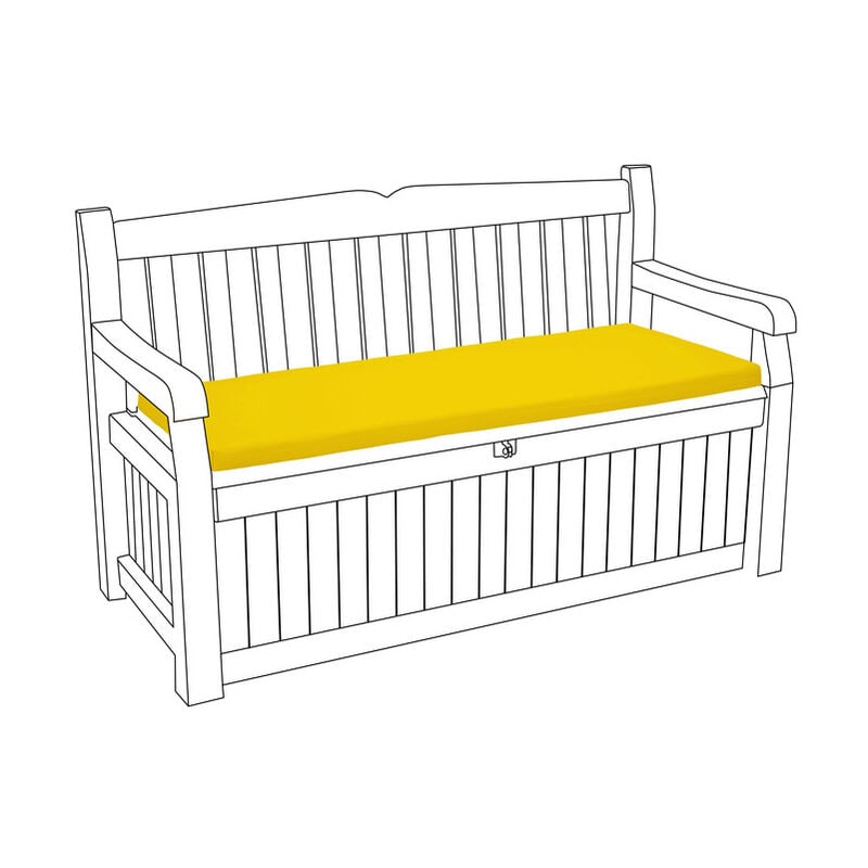 foto del prodotto cuscino per panca da esterno, cuscini per panca resistenti all acqua per panche iceni ed eden con rivestimento sfoderabile, cuscini per mobili da