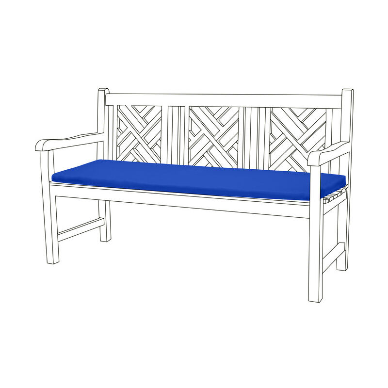 foto del prodotto cuscino per panca da esterno, cuscino per panca da esterno a 3 posti resistente all acqua con rivestimento rimovibile facile da pulire 143x52x5 cm,