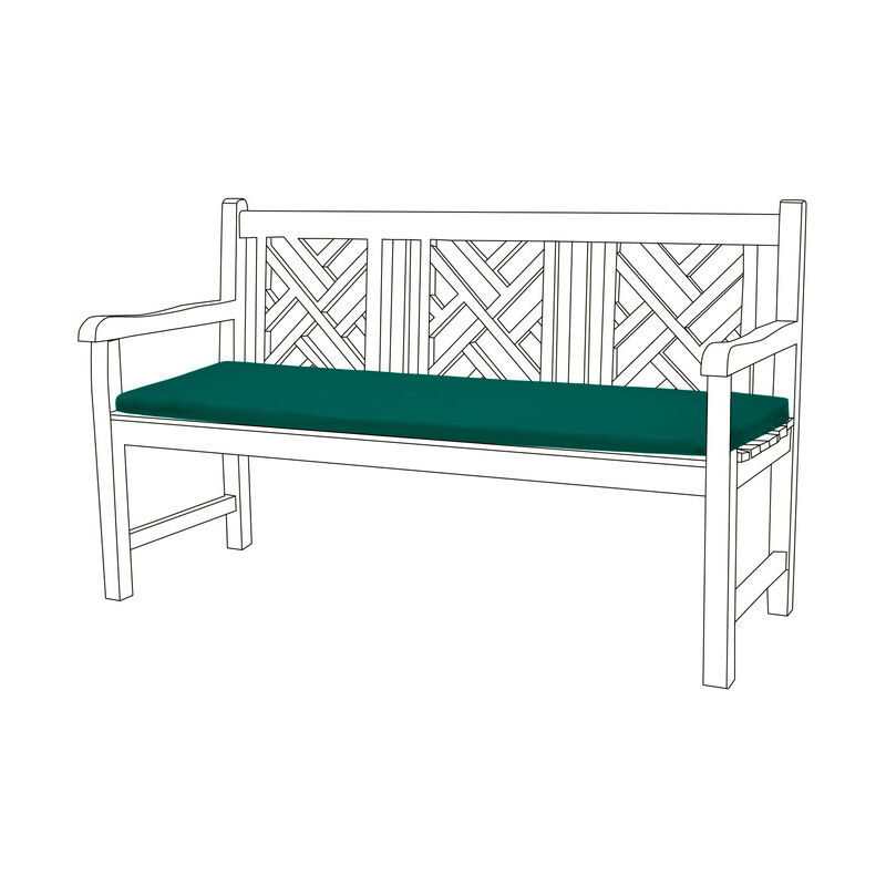 foto del prodotto cuscino per panca da esterno, cuscino per panca da esterno a 3 posti resistente all acqua con rivestimento rimovibile facile da pulire 143x52x5 cm,