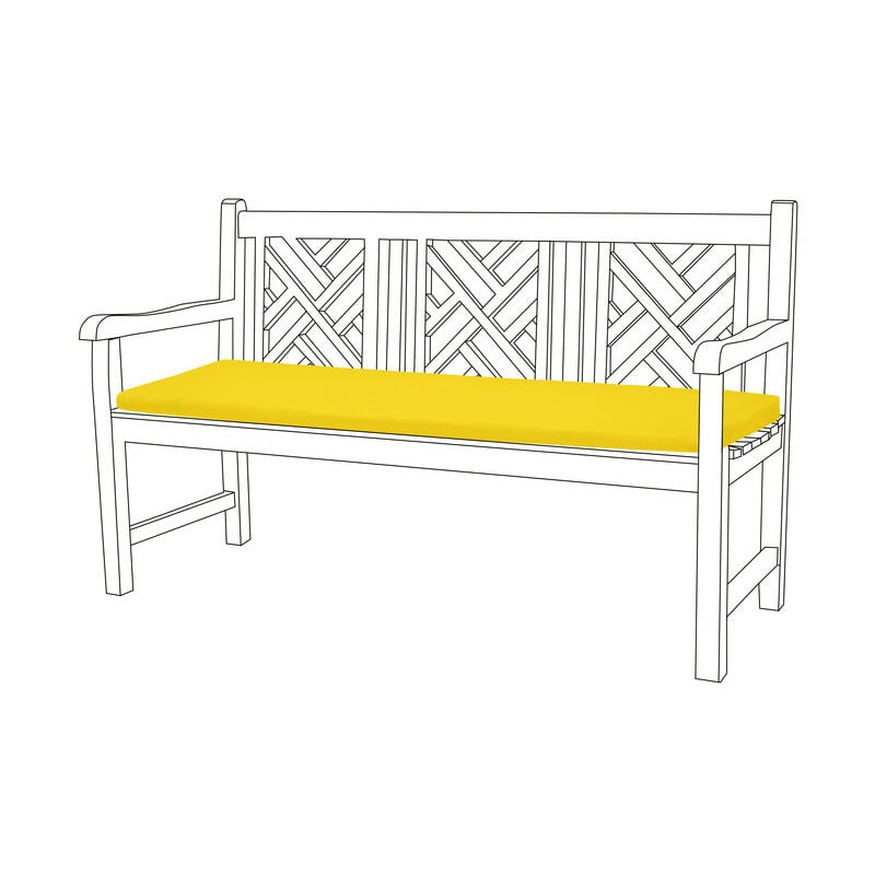 foto del prodotto cuscino per panca da esterno, cuscino per panca da esterno a 3 posti resistente all acqua con rivestimento rimovibile facile da pulire 143x52x5 cm,