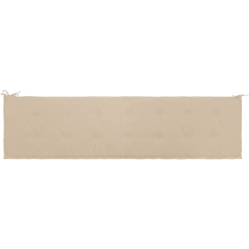 foto del prodotto cuscino per panca da giardino beige 200 x 50 x 3 cm dec021743