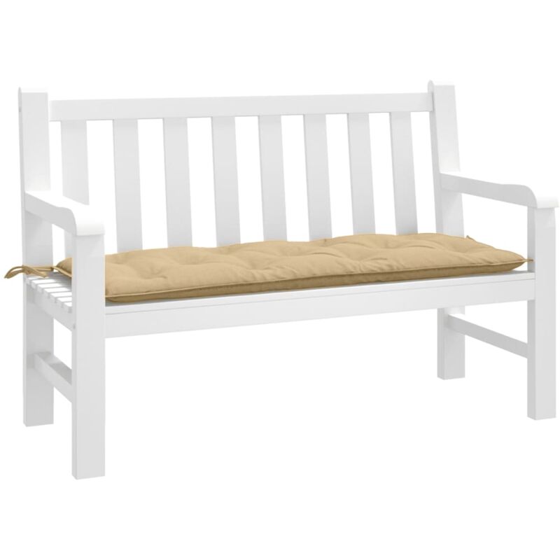 foto del prodotto cuscino per panca da giardino beige m lange 120x50x7cm tessuto vidaxl