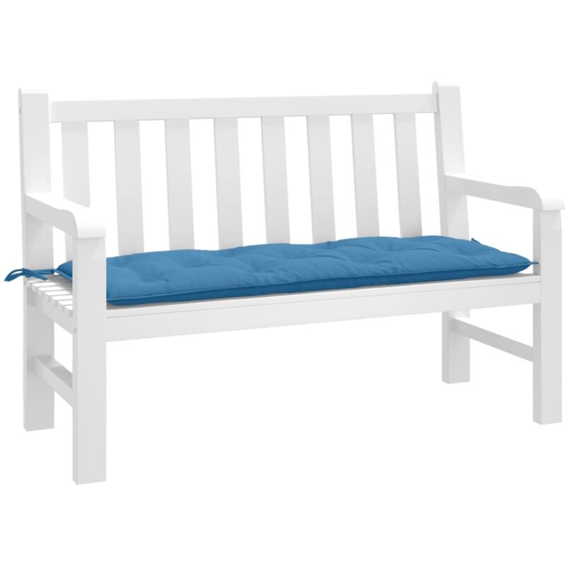 foto del prodotto cuscino per panca da giardino blu m lange 120x50x7cm in tessuto vidaxl