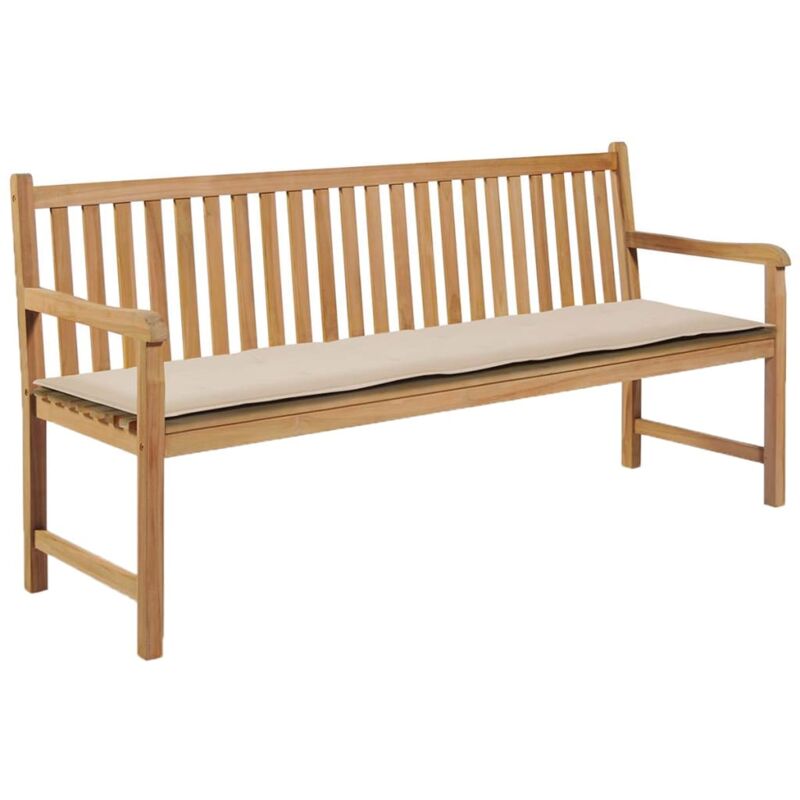 foto del prodotto cuscino per panca da giardino crema 180 x 50 x 3 cm dec021561