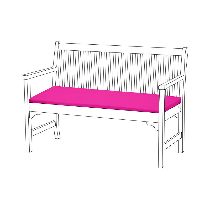 foto del prodotto cuscino per panca da giardino, cuscino per panca da giardino a 2 posti resistente all acqua con rivestimento rimovibile facile da pulire 108x45x5 cm,