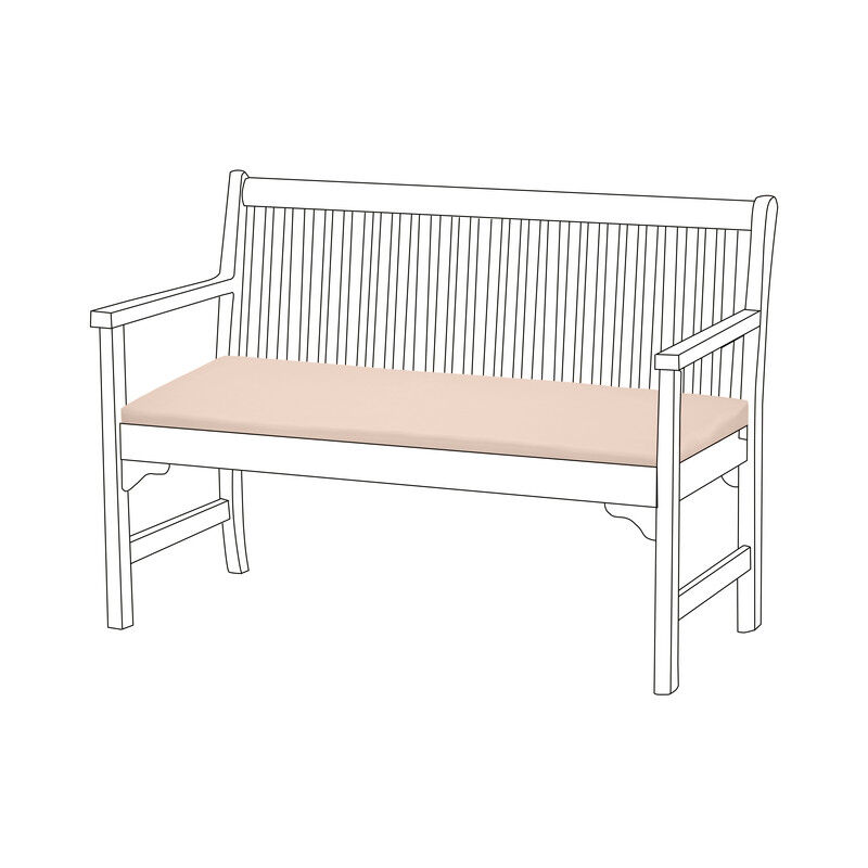 foto del prodotto cuscino per panca da giardino, cuscino per panca da giardino a 2 posti resistente all acqua con rivestimento rimovibile facile da pulire 108x45x5 cm,