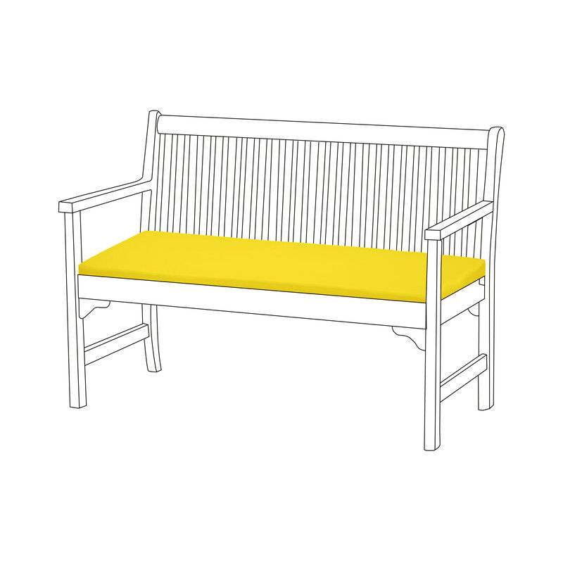 foto del prodotto cuscino per panca da giardino, cuscino per panca da giardino a 2 posti resistente all acqua con rivestimento rimovibile facile da pulire 108x45x5 cm,