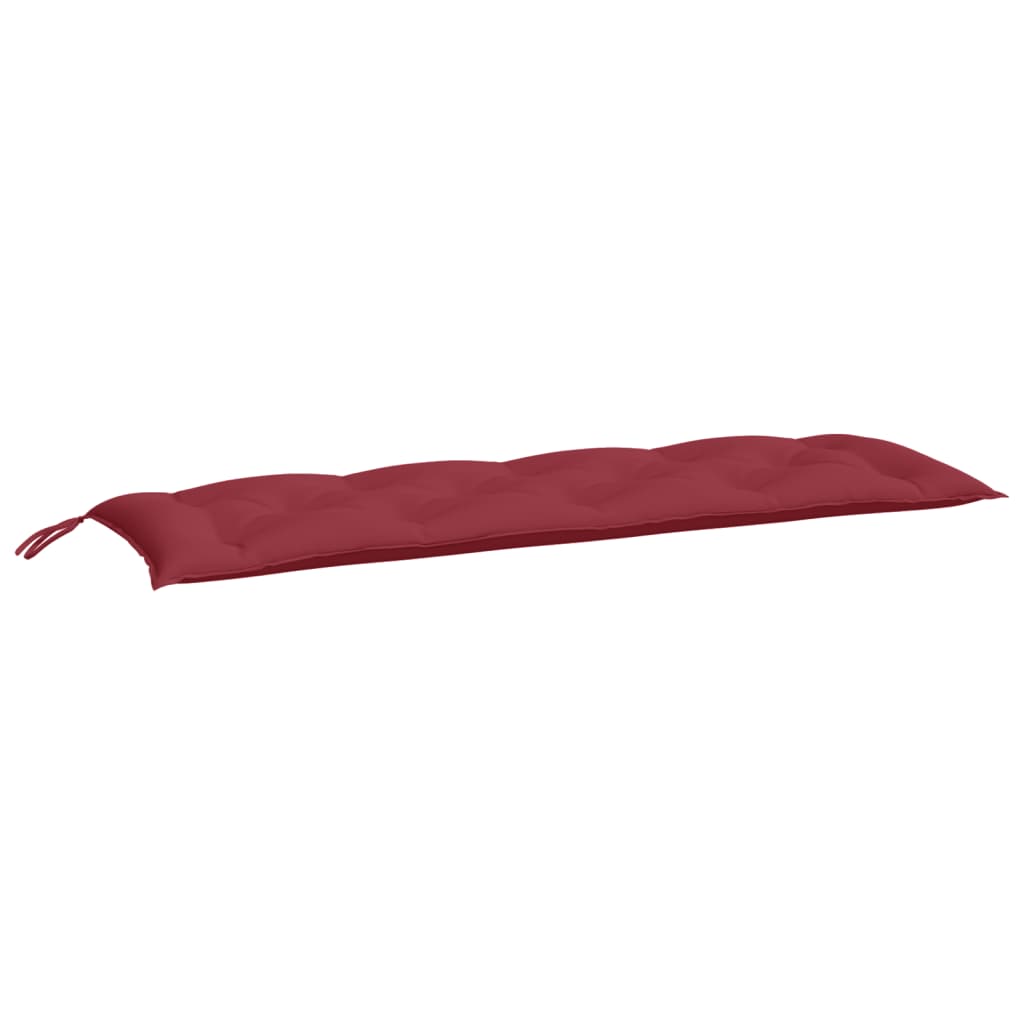 foto del prodotto cuscino per panca da giardino rosso vino 150x50x7 cm in tessuto cod mxl 49833
