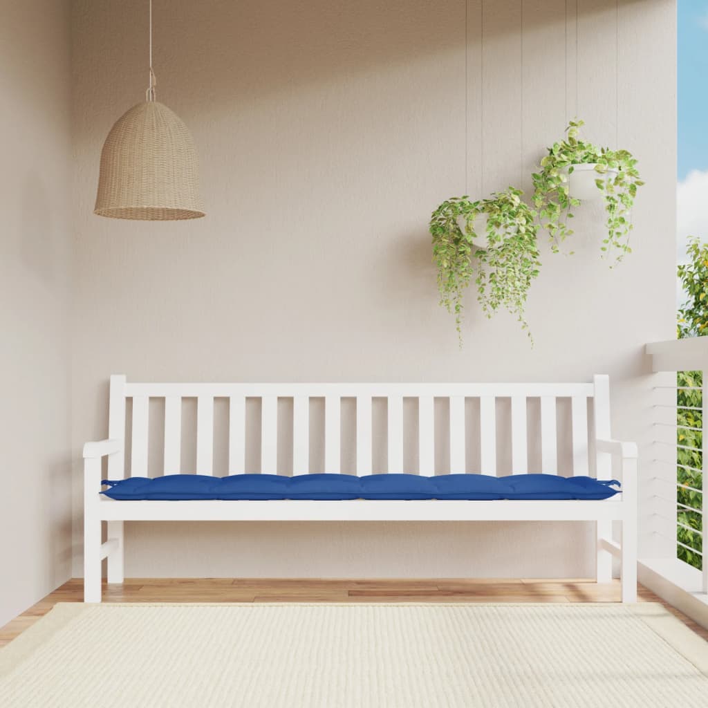 foto del prodotto cuscino per panca giardino blu reale 200x50x7 cm tessuto oxfordcod mxl 116092