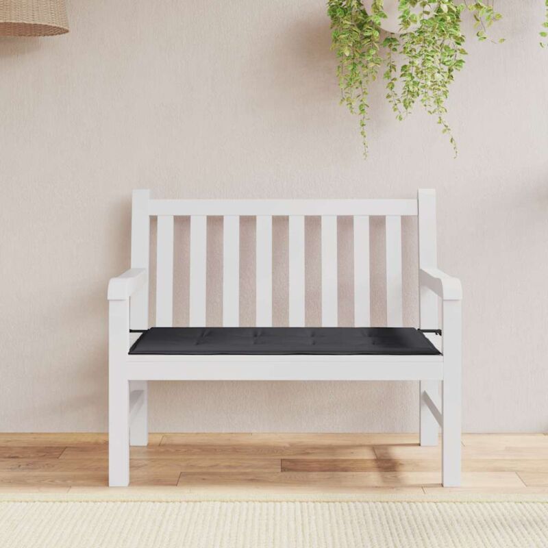 foto del prodotto cuscino per panca nero 100x50x4 cm in tessuto oxford vidaxl