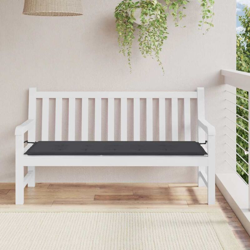 foto del prodotto cuscino per panca nero 150x50x4 cm in tessuto oxford vidaxl