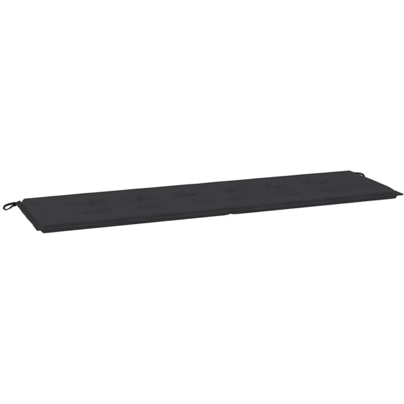 foto del prodotto cuscino per panca nero 180x50x4 cm in tessuto oxford vidaxl