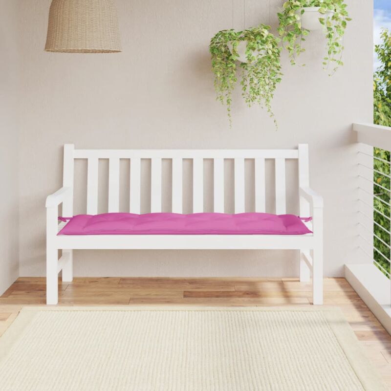 foto del prodotto cuscino per panca rosa 150x50x7 cm in tessuto oxford