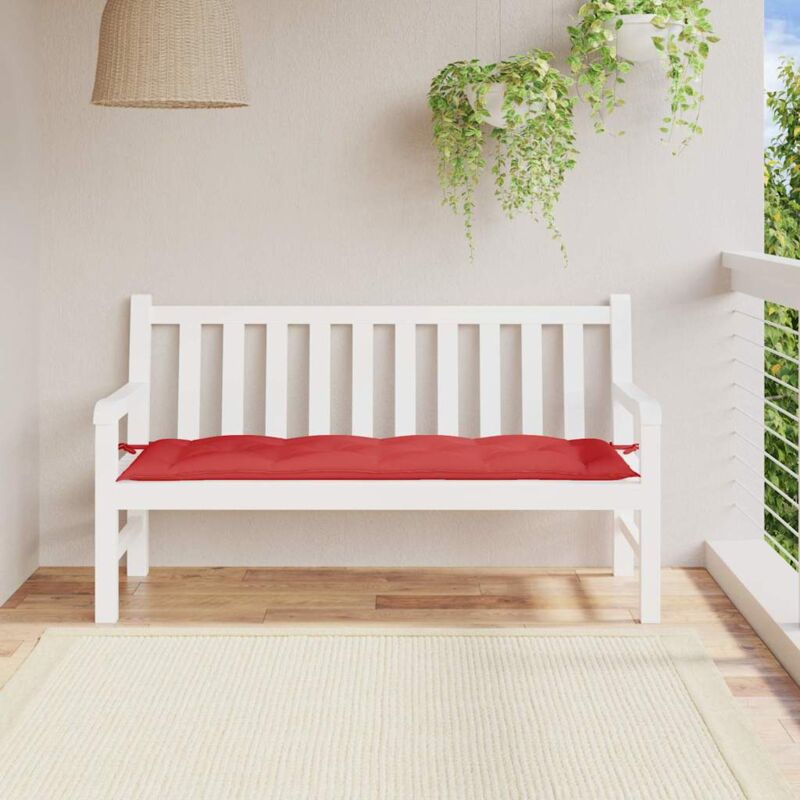 foto del prodotto cuscino per panca rosso 150x50x7 cm in tessuto oxford vidaxl