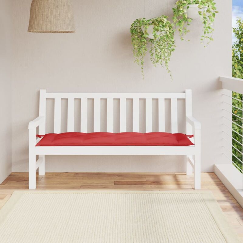 foto del prodotto cuscino per panca rosso 150x50x7 cm in tessuto oxford vidaxl