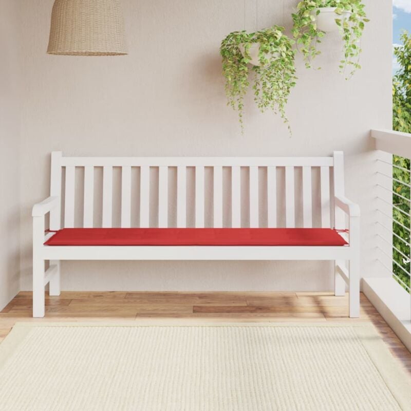 foto del prodotto cuscino per panca rosso 180x50x3 cm in tessuto oxford