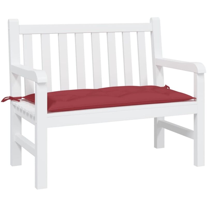 foto del prodotto cuscino per panca rosso vino 100x50x7 cm in tessuto oxford vidaxl