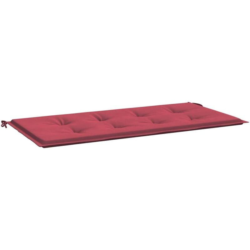 foto del prodotto cuscino per panca rosso vino 120x50x4 cm in tessuto oxford vidaxl