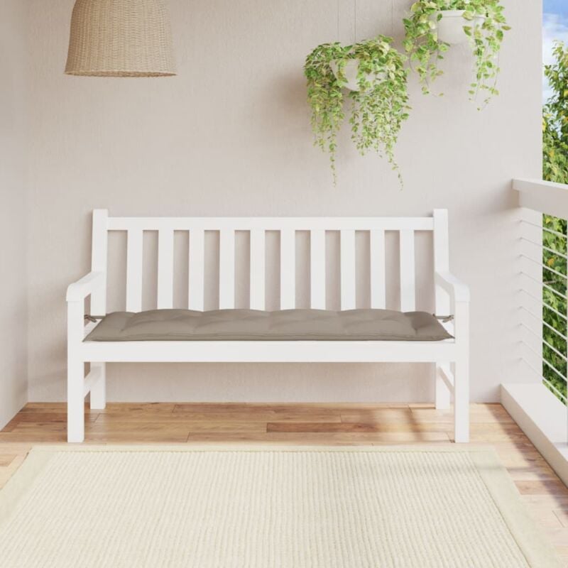 foto del prodotto cuscino per panca tortora 150x50x3 cm in tessuto oxford vidaxl