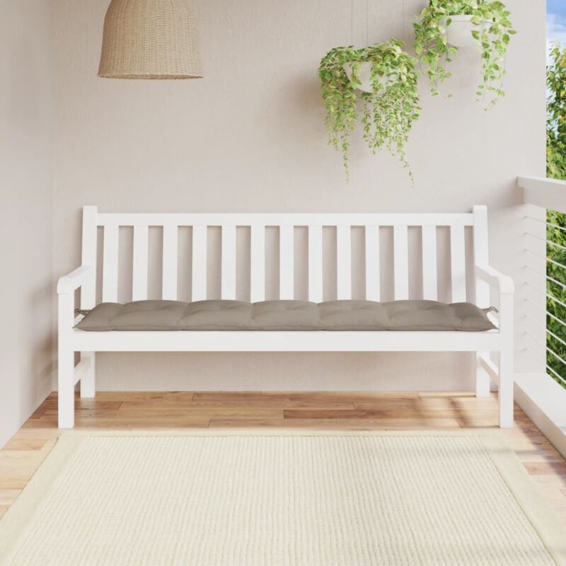 foto del prodotto cuscino per panca tortora 180x50x7 cm in tessuto oxford vidaxl