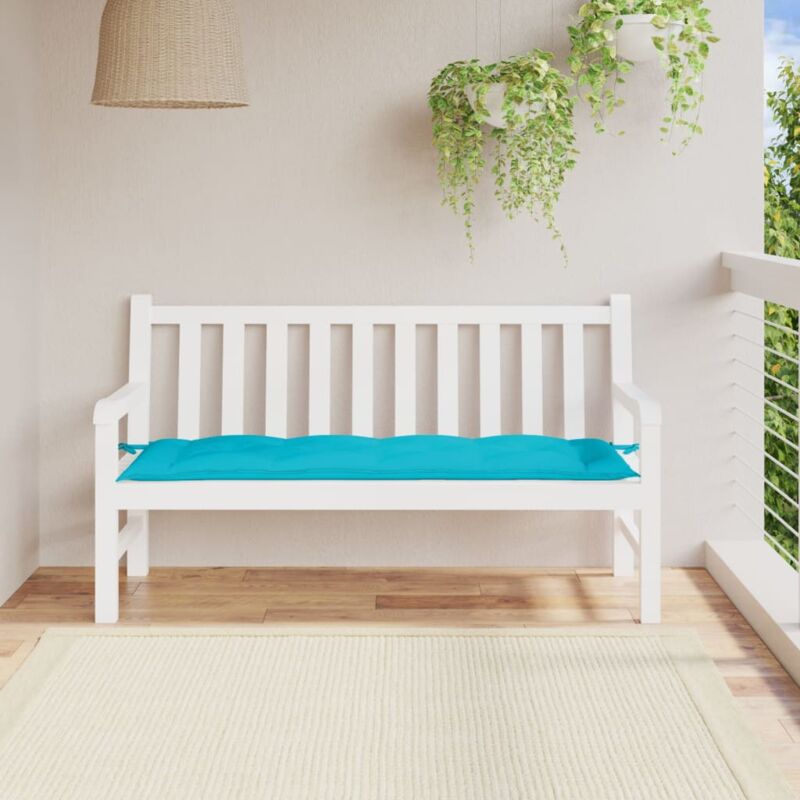 foto del prodotto cuscino per panca turchese 150x50x7 cm in tessuto oxford
