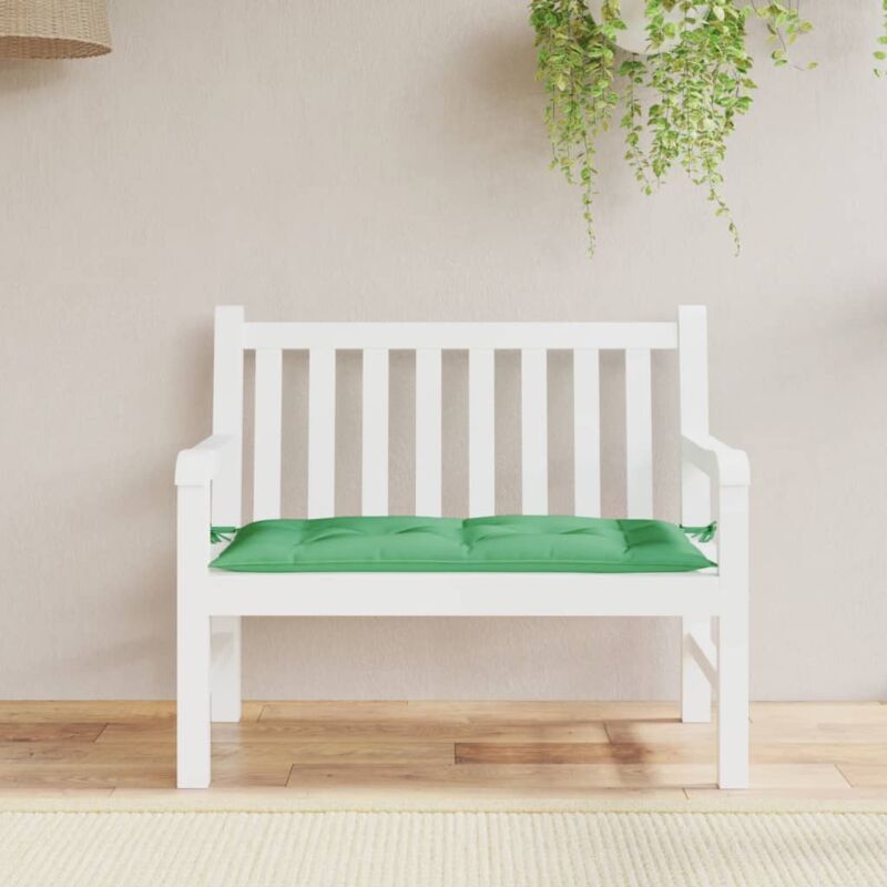 foto del prodotto cuscino per panca verde 110x50x7 cm in tessuto oxford vidaxl