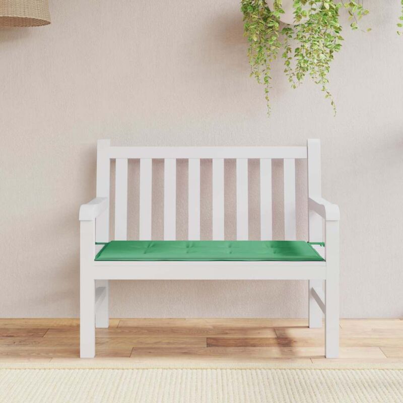 foto del prodotto cuscino per panca verde 120x50x4 cm in tessuto oxford vidaxl