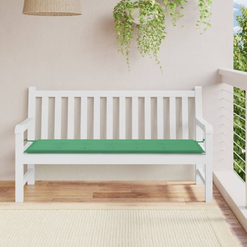 foto del prodotto cuscino per panca verde 150x50x3 cm in tessuto oxford