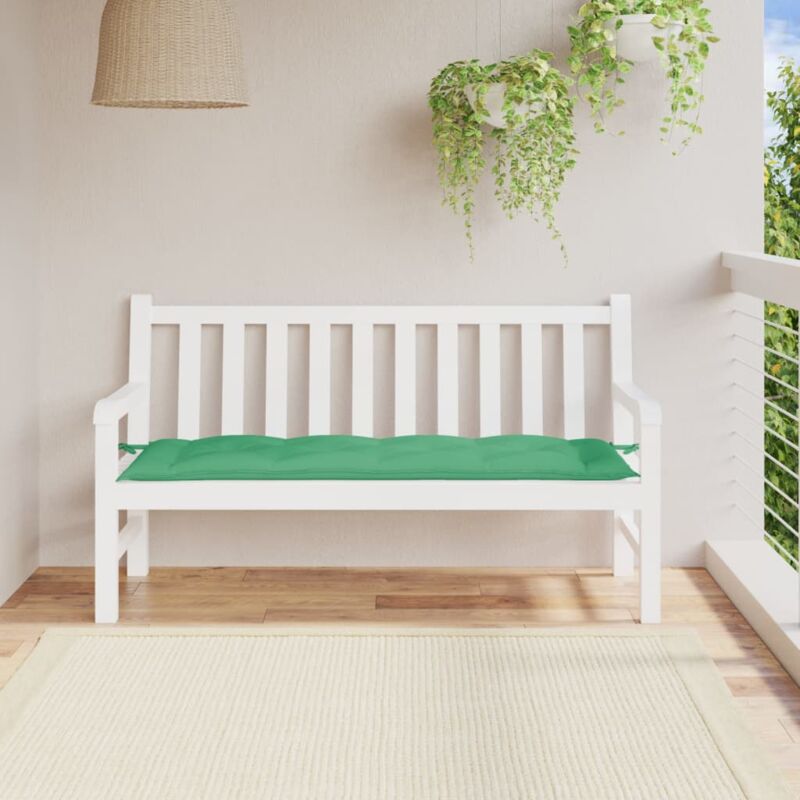 foto del prodotto cuscino per panca verde 150x50x7 cm in tessuto oxford vidaxl