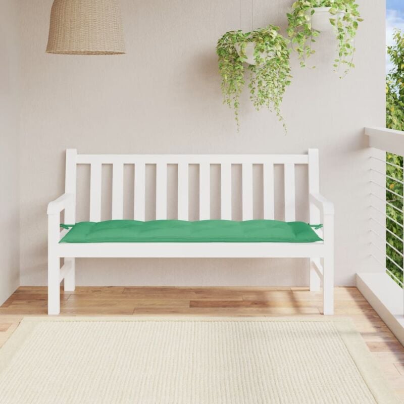 foto del prodotto cuscino per panca verde 150x50x7 cm in tessuto oxford vidaxl
