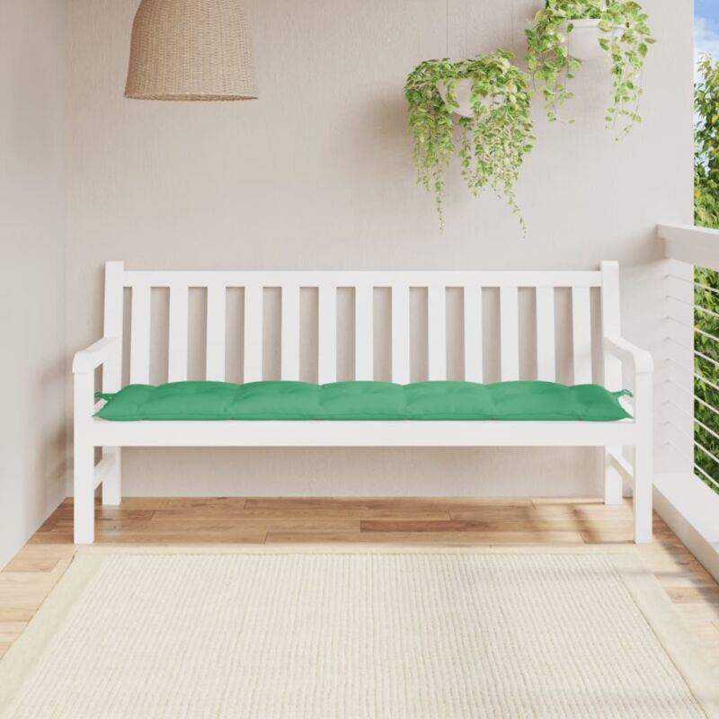 foto del prodotto cuscino per panca verde 180x50x7 cm in tessuto oxford vidaxl