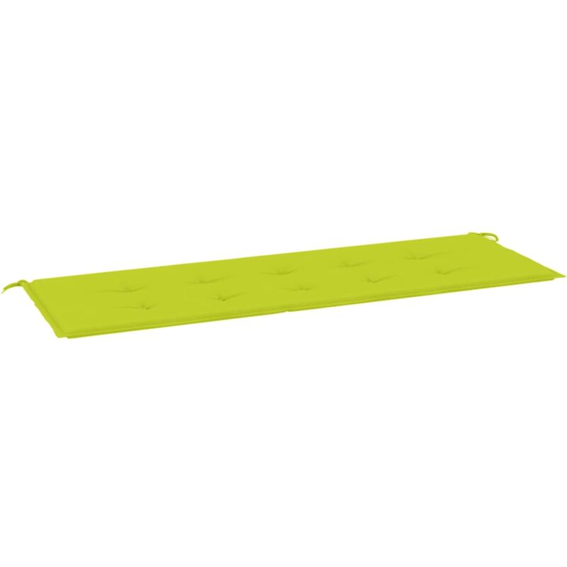 foto del prodotto cuscino per panca verde brillante 150x50x3 cm in tessuto oxford vidaxl
