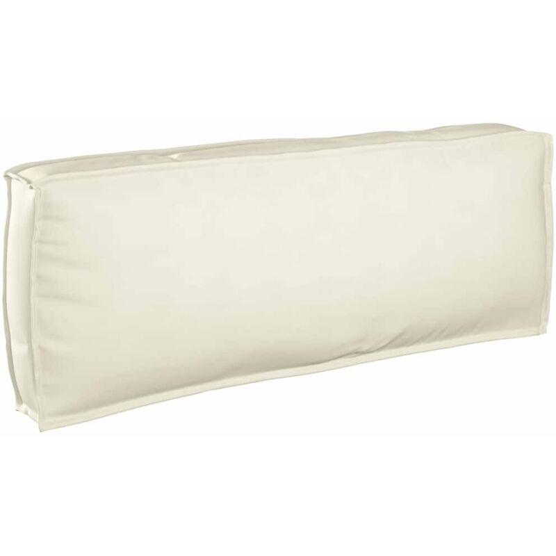 foto del prodotto cuscino per schienale pallet con cuscino crema 120 x 40 x 12 cm - vidaxl