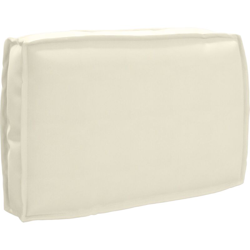 foto del prodotto cuscino per schienale pallet con cuscino crema 60 x 40 x 12 cm vidaxl