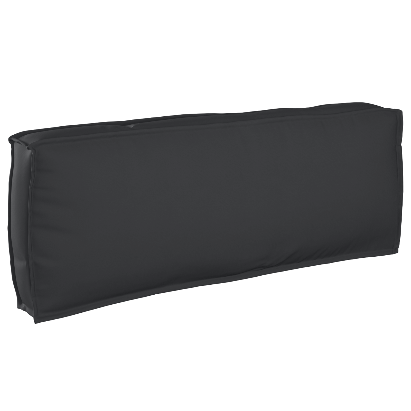 foto del prodotto cuscino per schienale pallet nero 120x40x12 cm in tessuto oxford