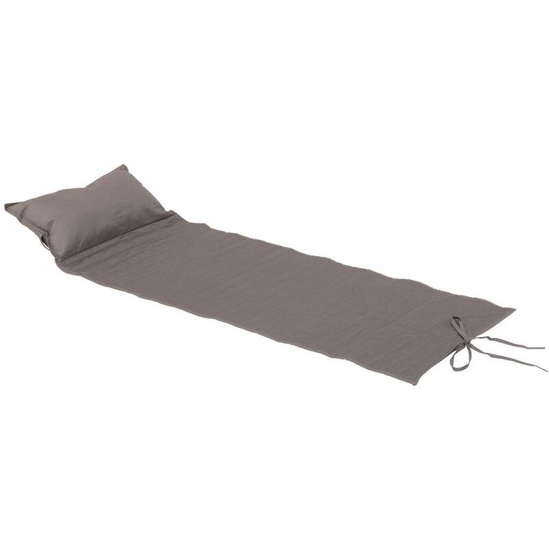 foto del prodotto cuscino per sdraio avvolgibile adiya tortora 180x60cm in poliestere hesp ride