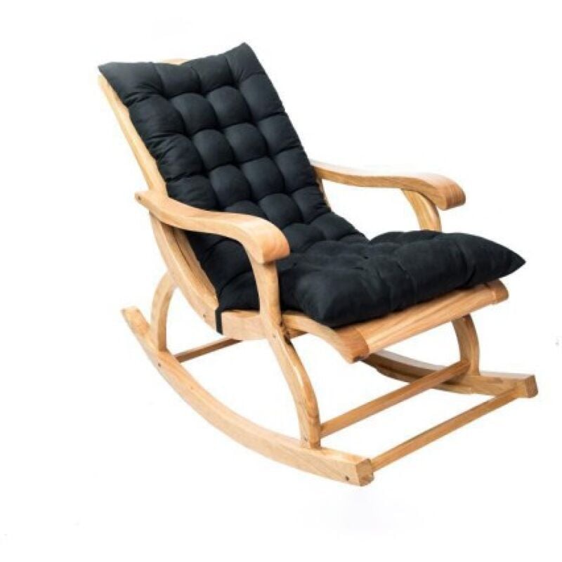 foto del prodotto cuscino per sedia a dondolo, set di cuscini per sedia a dondolo da interno/esterno, cuscino imbottito antiscivolo per sedia da giardino - sollbry