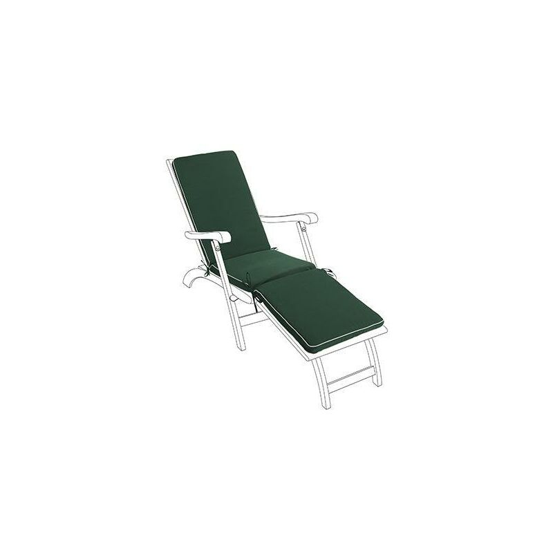 foto del prodotto cuscino per sedia a sdraio, 119x49x5 cm cuscino per sedia a sdraio resistente all acqua con rivestimento rimovibile facile da pulire, verde