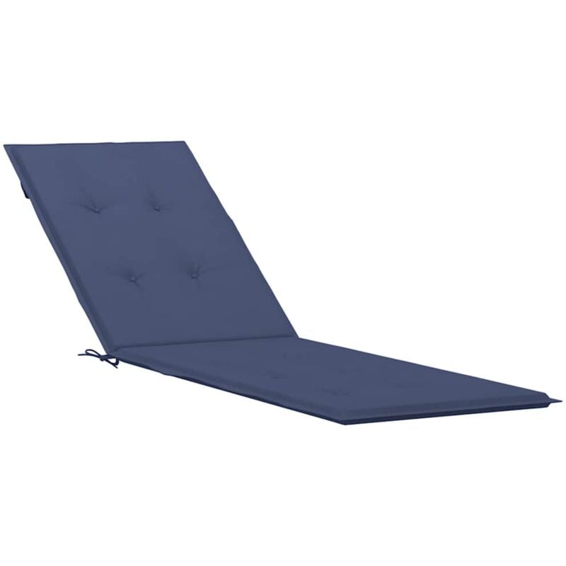 foto del prodotto cuscino per sedia a sdraio blu marino in tessuto oxford vidaxl