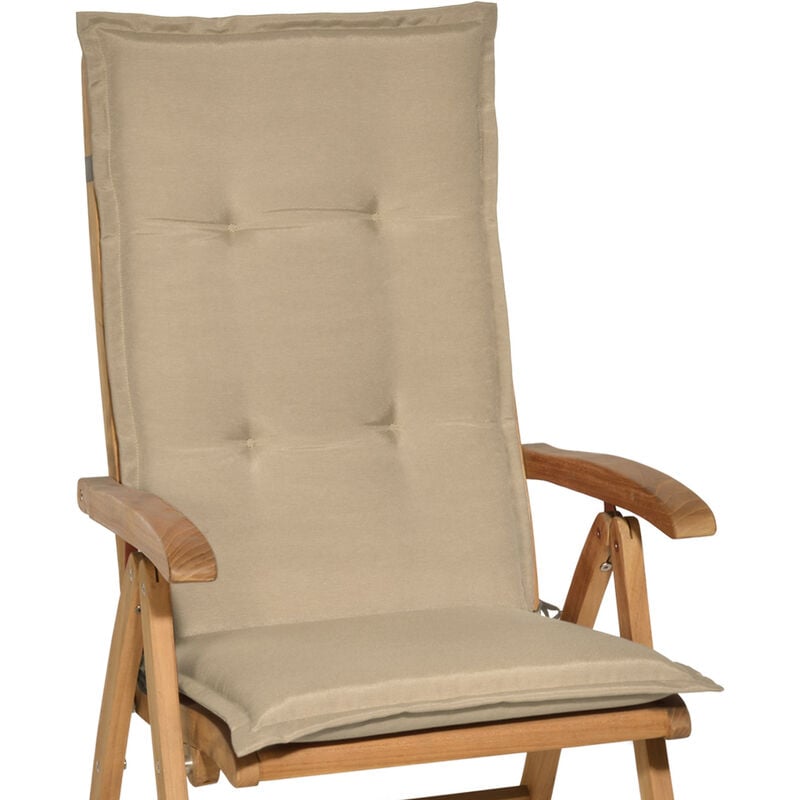 foto del prodotto cuscino per sedia a sdraio loft hl resistente e comodo anche per sedie reclinabili, spiaggine e poltrone natura beautissu