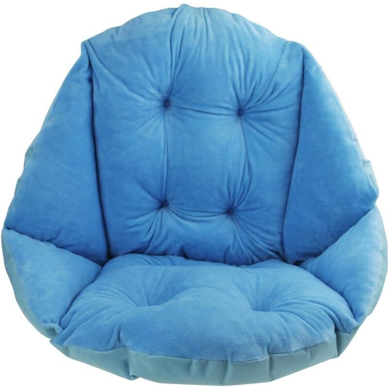 foto del prodotto cuscino per sedia con schienale, fodera per seduta poltrona, velluto, morbido, elastico, impermeabile, per sedia da giardino in rattan, 40 x 52 cm,