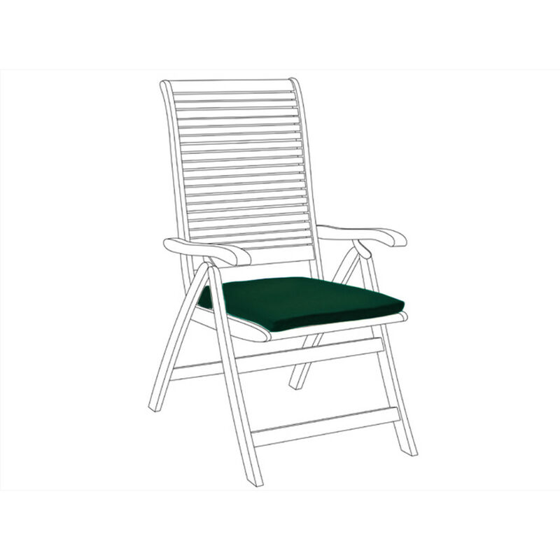 foto del prodotto cuscino per sedia da giardino, cuscini per sedia resistenti all acqua 50x44x5 cm, cuscino per interni ed esterni con lacci sicuri, cuscini per sedia