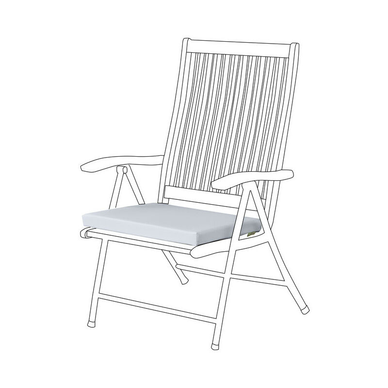 foto del prodotto cuscino per sedia da giardino, cuscini per sedia resistenti all acqua 50x44x5 cm, cuscino per interni ed esterni con lacci sicuri, cuscini per sedia
