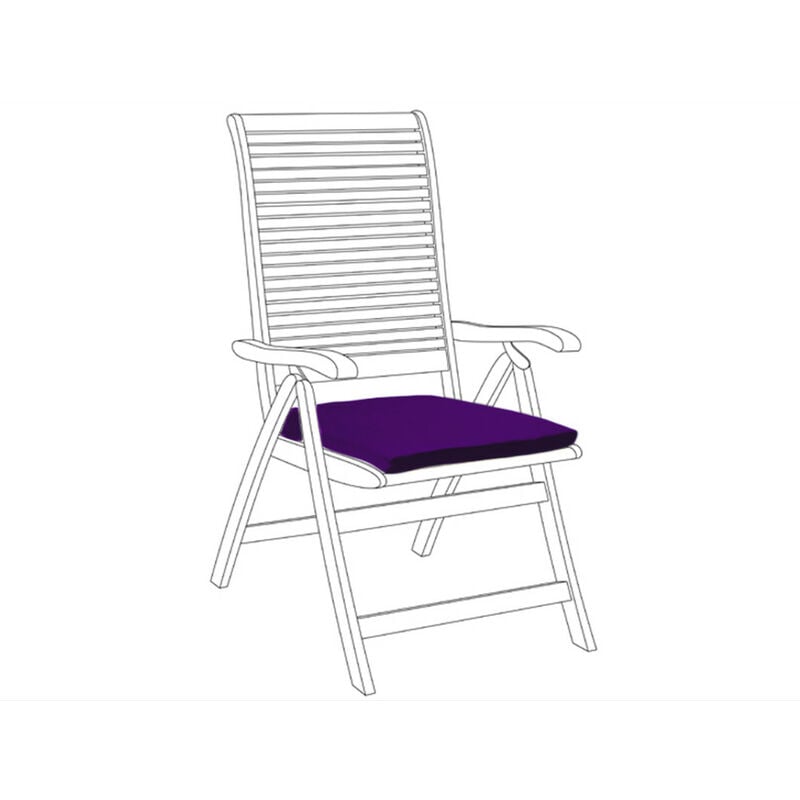 foto del prodotto cuscino per sedia da giardino, cuscini per sedia resistenti all acqua 50x44x5 cm, cuscino per interni ed esterni con lacci sicuri, cuscini per sedia