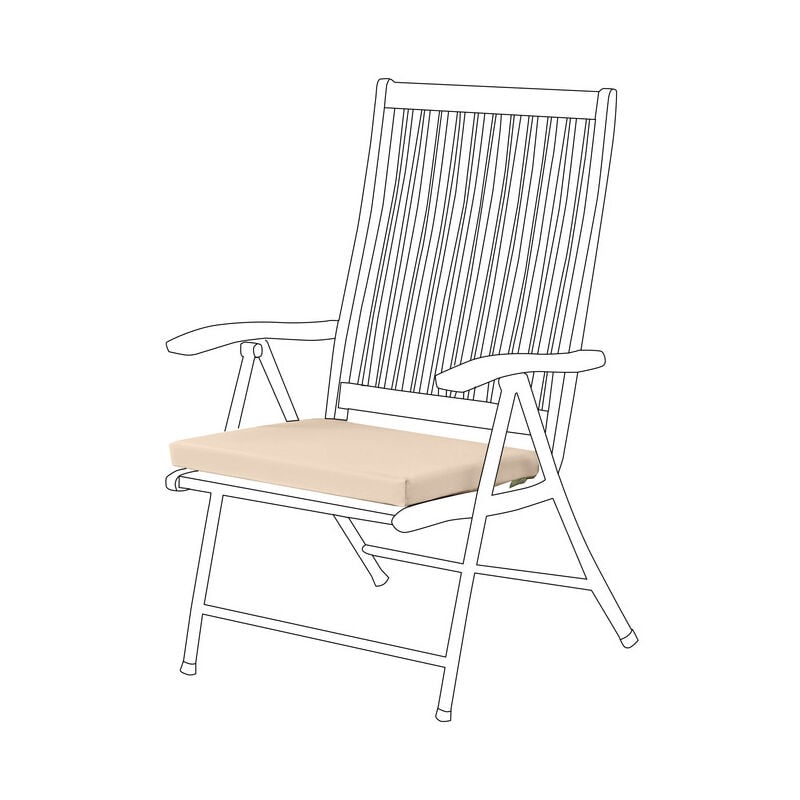 foto del prodotto cuscino per sedia da giardino, cuscini per sedia resistenti all acqua 50x44x5 cm, cuscino per interni ed esterni con lacci sicuri, cuscini per sedia